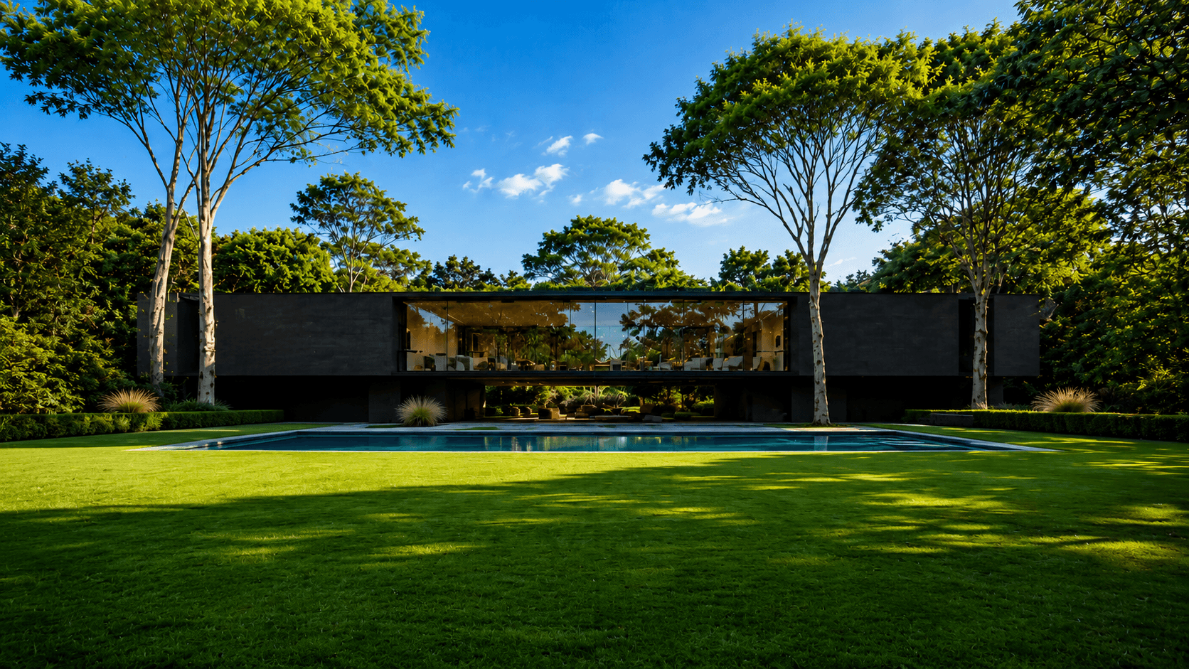 Luxury villa above ground